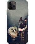 Funda personalizada para teléfono con 2 mascotas 'Duque y Duquesa'