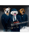 Póster personalizado de 3 mascotas 'AC/Doggos'