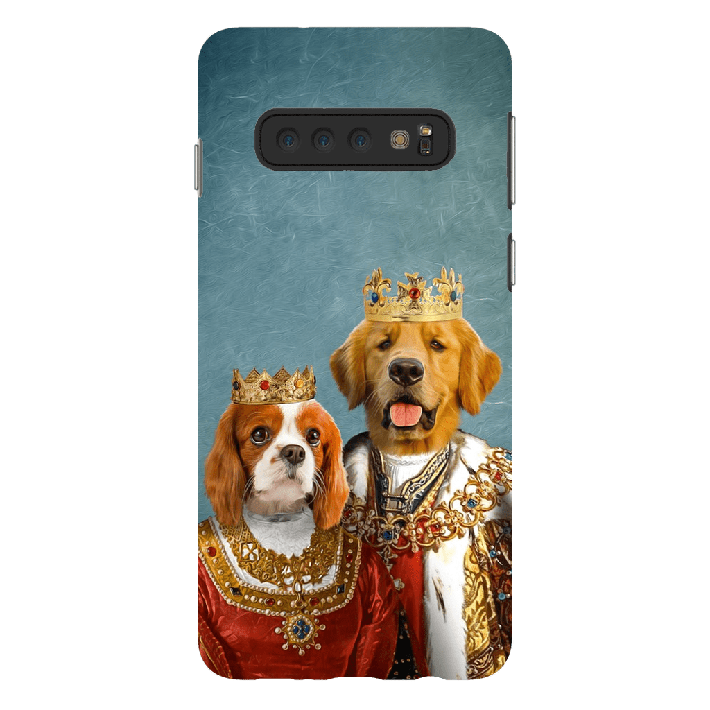 Funda para móvil personalizada con 2 mascotas &#39;Rey y Reina&#39;