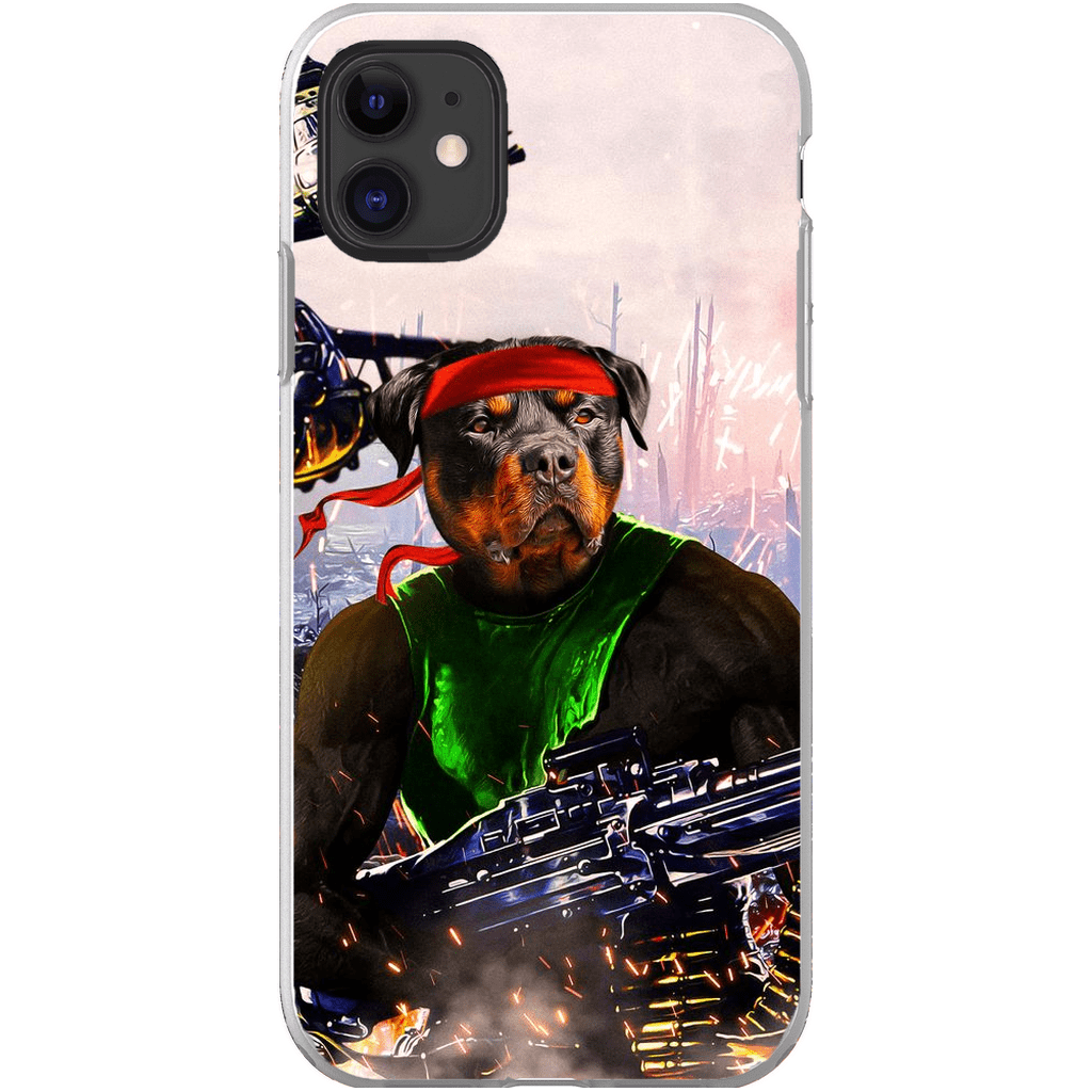 Funda para teléfono personalizada &#39;Rambo Doggo&#39;