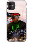 Funda para teléfono personalizada 'Rambo Doggo'