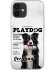 Funda para teléfono personalizada 'Playdog'