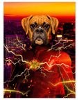 Póster Mascota personalizada 'Flash Doggo'