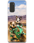 Funda personalizada para teléfono con 2 mascotas 'Kawadawgi Riders'