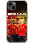 'Spain Doggos' Funda personalizada para teléfono con 2 mascotas