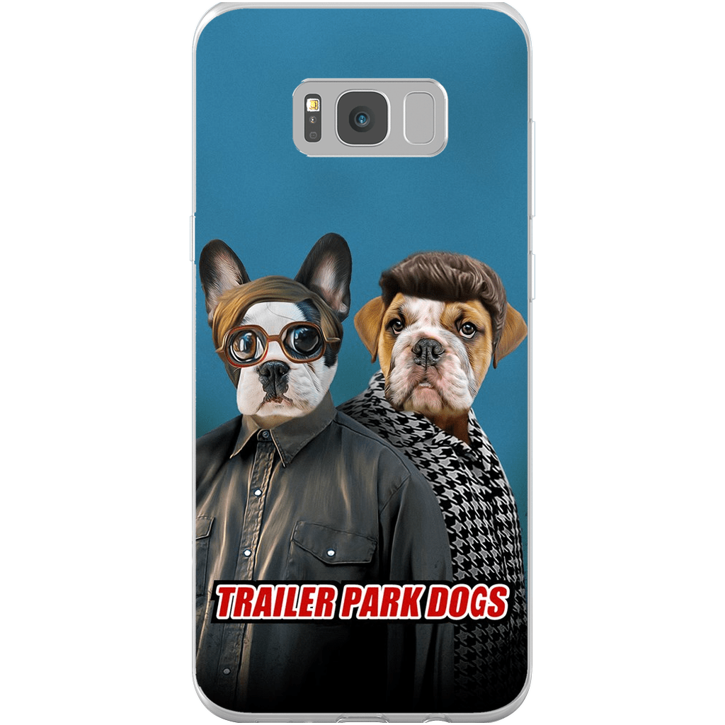 &#39;Trailer Park Dogs 2&#39; Funda personalizada para teléfono con 2 mascotas