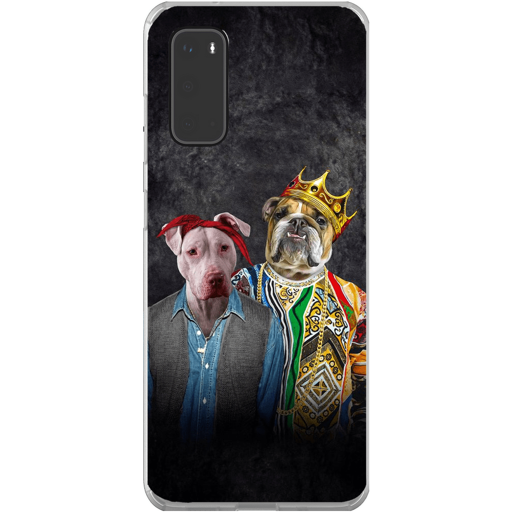 Funda personalizada para teléfono con 2 mascotas &#39;2Paw And Notorious DOG&#39;