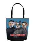 Bolsa de asas personalizada para 3 mascotas 'Trailer Park Dogs'