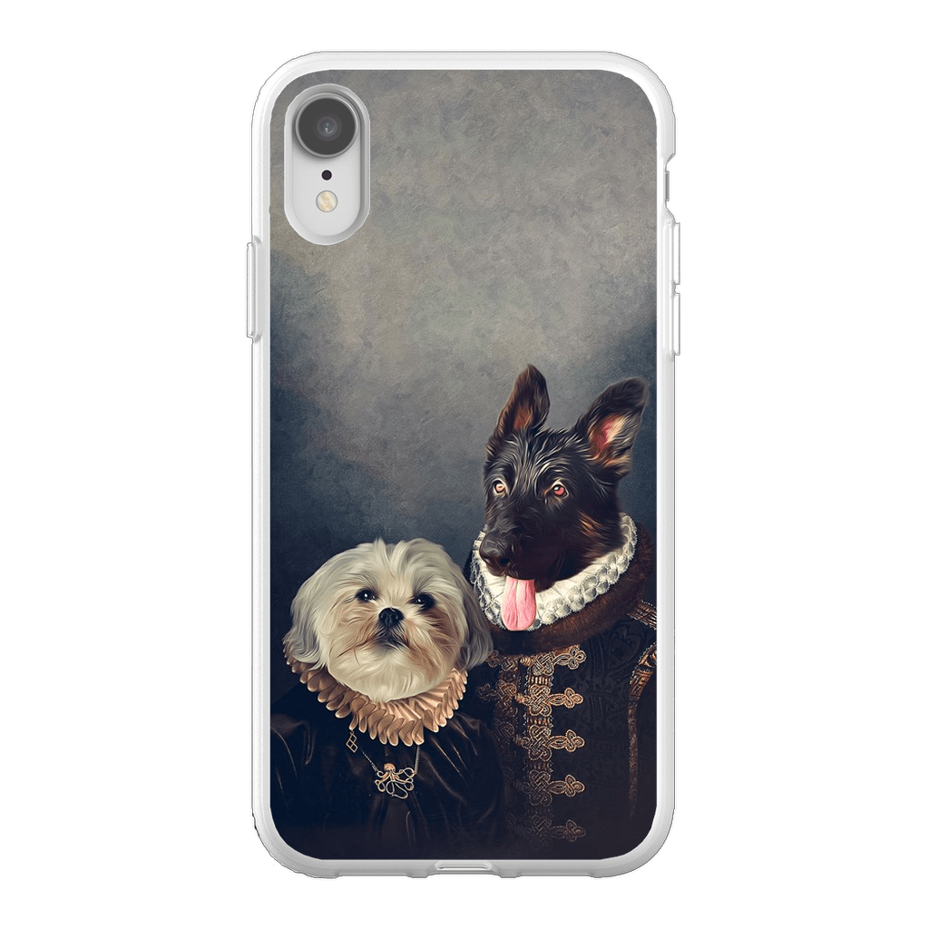 Funda personalizada para teléfono con 2 mascotas &#39;Duque y Duquesa&#39;