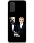 Funda personalizada para teléfono humano o mascota 'The Dogfather &amp; Dogmother'