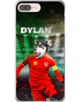 Funda para teléfono personalizada 'Wales Doggos Soccer'