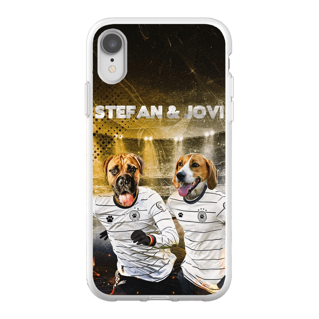 &#39;Alemania Doggos&#39; Funda personalizada para teléfono con 2 mascotas