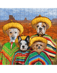 Rompecabezas personalizado de 4 mascotas '4 Amigos'