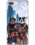 Funda personalizada para teléfono con 2 mascotas 'The Viking Warriors'