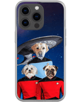 'Doggo-Trek' Funda personalizada para teléfono con 3 mascotas