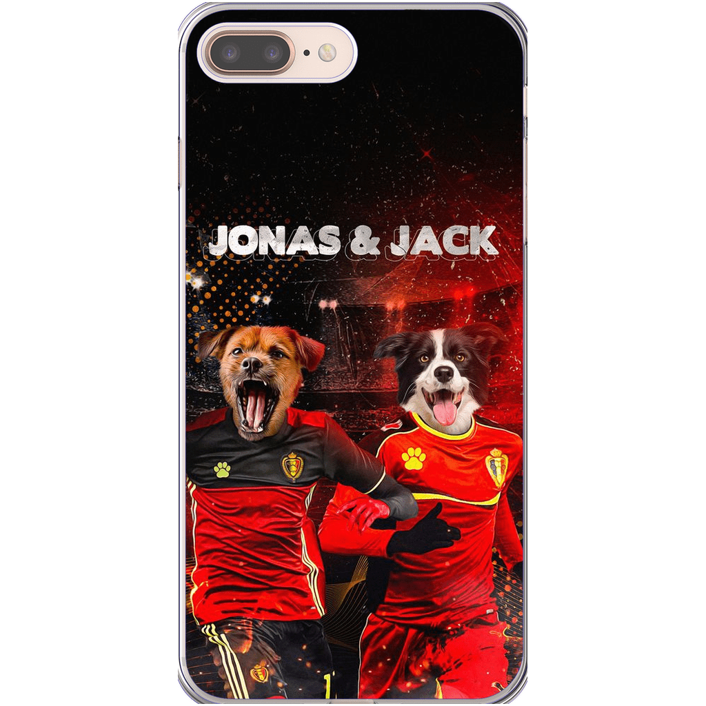 Funda personalizada para teléfono con 2 mascotas &#39;Belgium Doggos&#39;