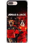 Funda personalizada para teléfono con 2 mascotas 'Belgium Doggos'