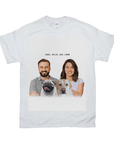 Camiseta personalizada moderna para 2 mascotas y humanos