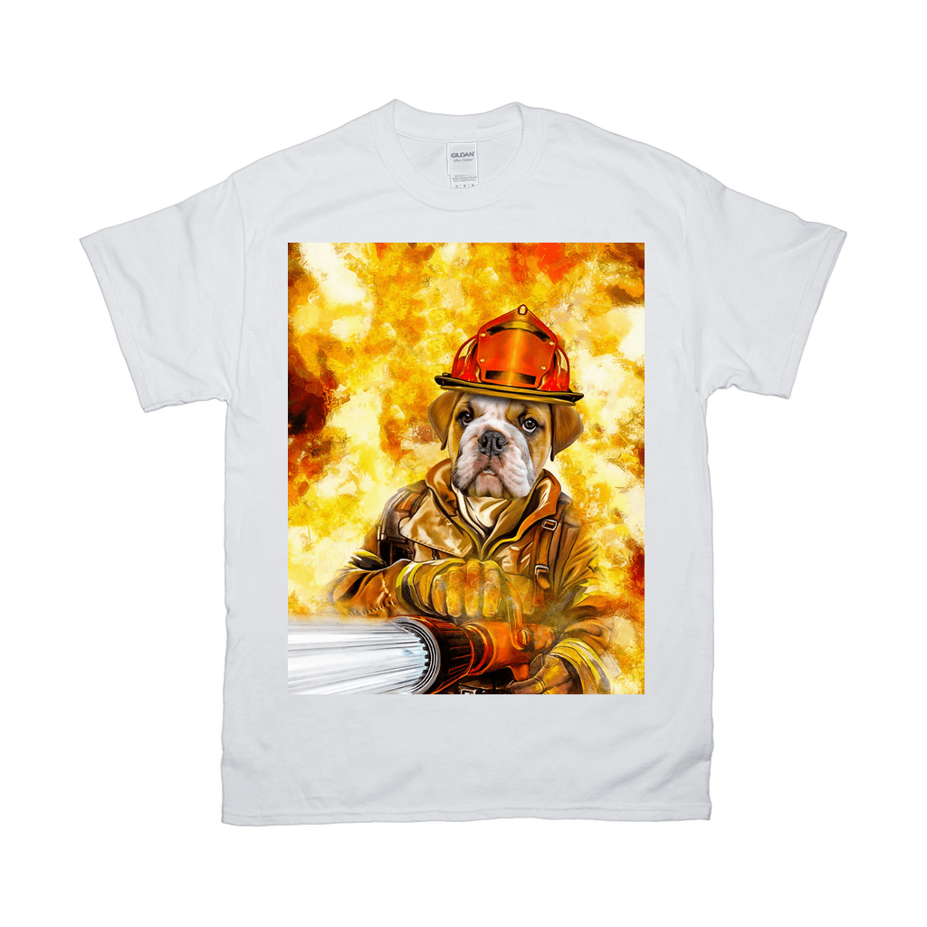 Camiseta personalizada para mascotas &#39;El bombero&#39; 