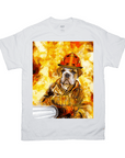 Camiseta personalizada para mascotas 'El bombero' 