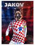 Póster Mascota personalizada 'Croatia Doggos Soccer'