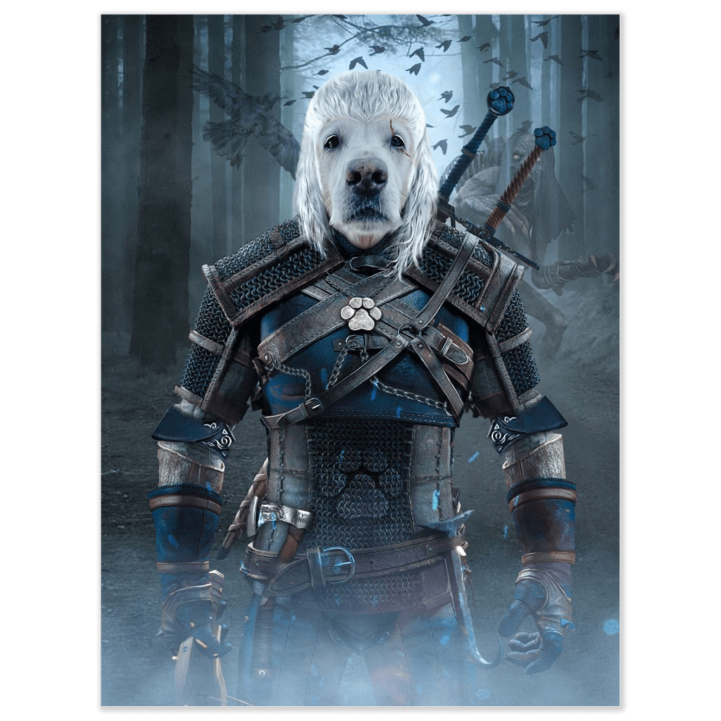 Póster Mascota personalizada &#39;The Witcher Doggo&#39;