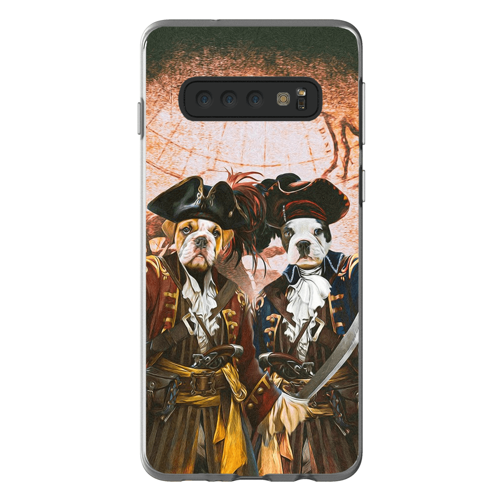 Funda personalizada para teléfono con 2 mascotas &#39;Los Piratas&#39;