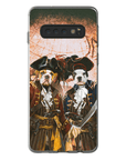 Funda personalizada para teléfono con 2 mascotas 'Los Piratas'