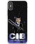 Funda para móvil personalizada 'Gato de negro'