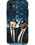 Funda personalizada para teléfono con 2 mascotas 'The Blues Doggos'