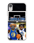 Funda personalizada para teléfono con 2 mascotas 'Golden State Doggos'