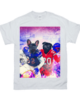 Camiseta personalizada para 2 mascotas 'Buffalo Doggos' 