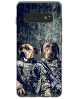 Funda personalizada para teléfono con 2 mascotas 'The Army Veterans'