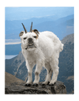 Lienzo personalizado para mascotas 'The Mountain Doggoat'