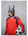 Póster Mascota personalizada 'El portero de fútbol'