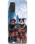 Funda personalizada para teléfono con 2 mascotas 'The Viking Warriors'