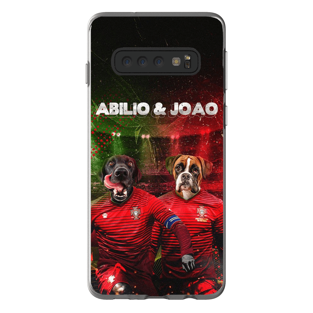 &#39;Portugal Doggos&#39; Funda personalizada para teléfono con 2 mascotas