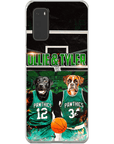 Funda personalizada para teléfono con 2 mascotas 'Boston Walkies'