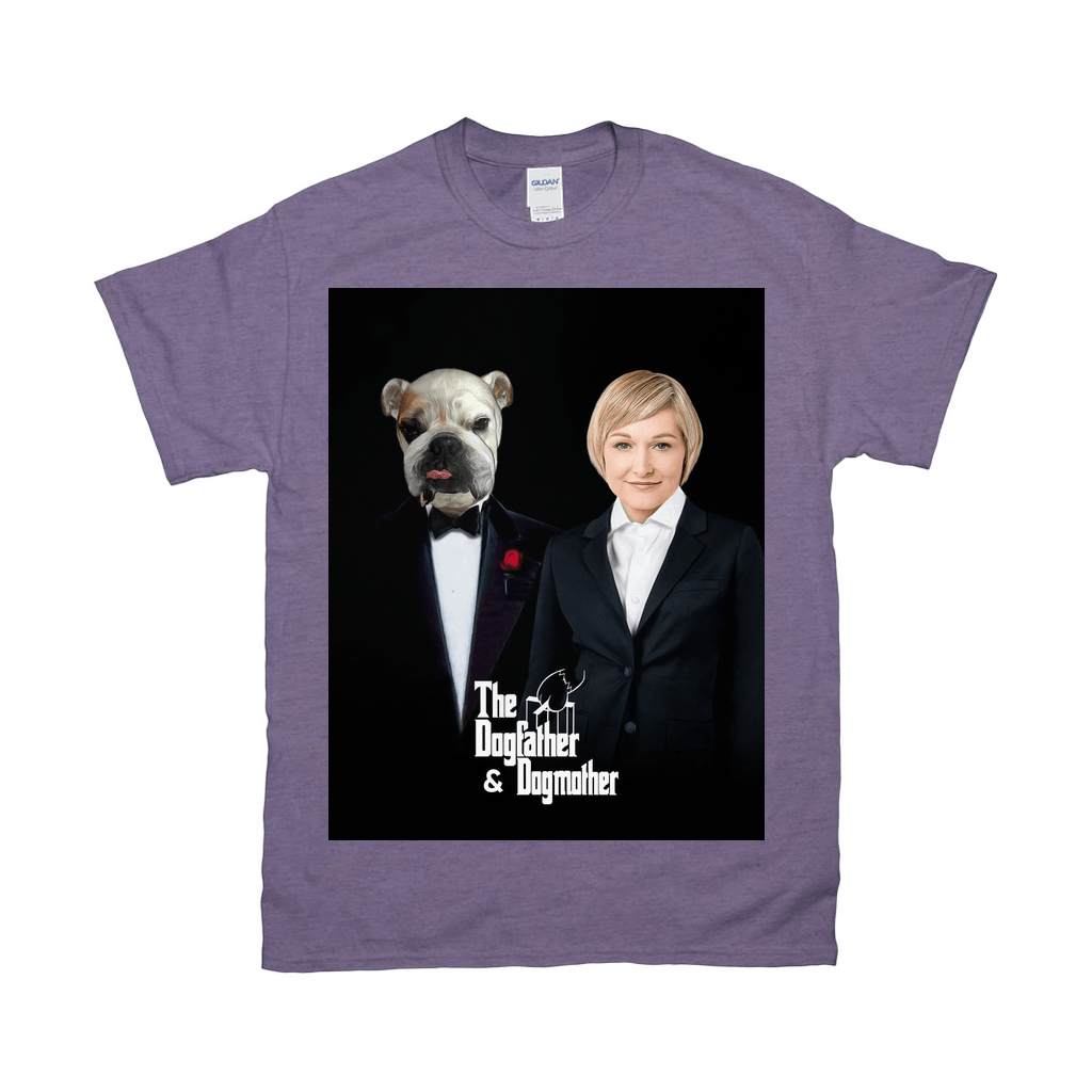 Camiseta personalizada para mascota/humano &#39;The Dogfather &amp;amp; Dogmother&#39; 