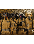 Lienzo personalizado para 4 mascotas 'Dog Busters'