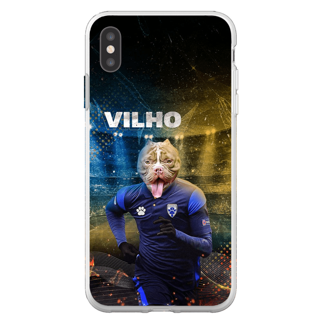 Funda para móvil personalizada &#39;Finland Doggos Soccer&#39;