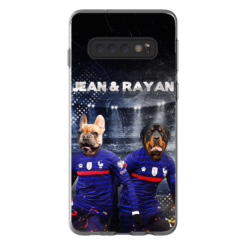 Funda personalizada para teléfono con 2 mascotas &#39;France Doggos&#39;