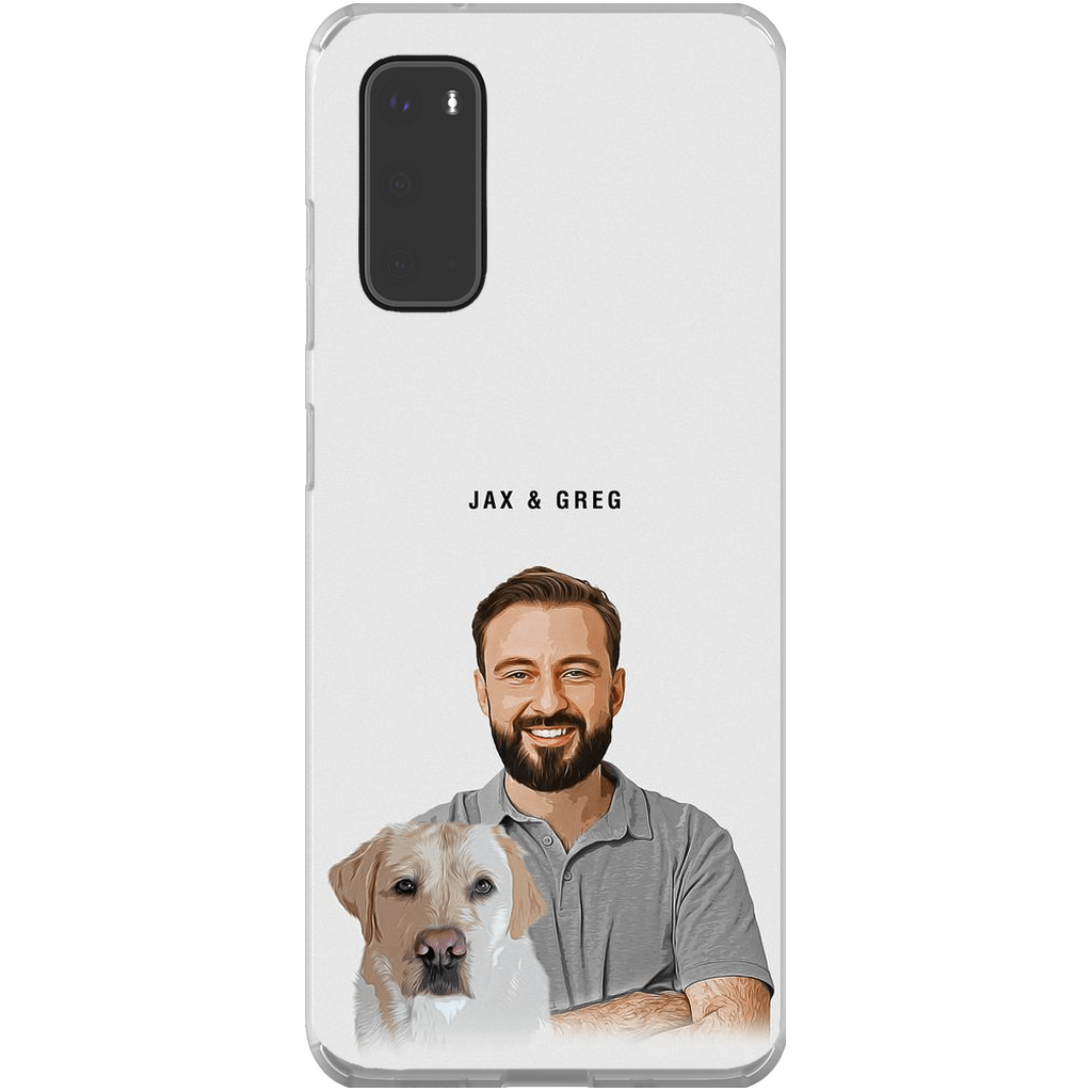 Funda moderna personalizada para teléfono para mascotas y humanos