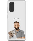 Funda moderna personalizada para teléfono para mascotas y humanos