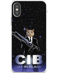 Funda para móvil personalizada 'Gato de negro'