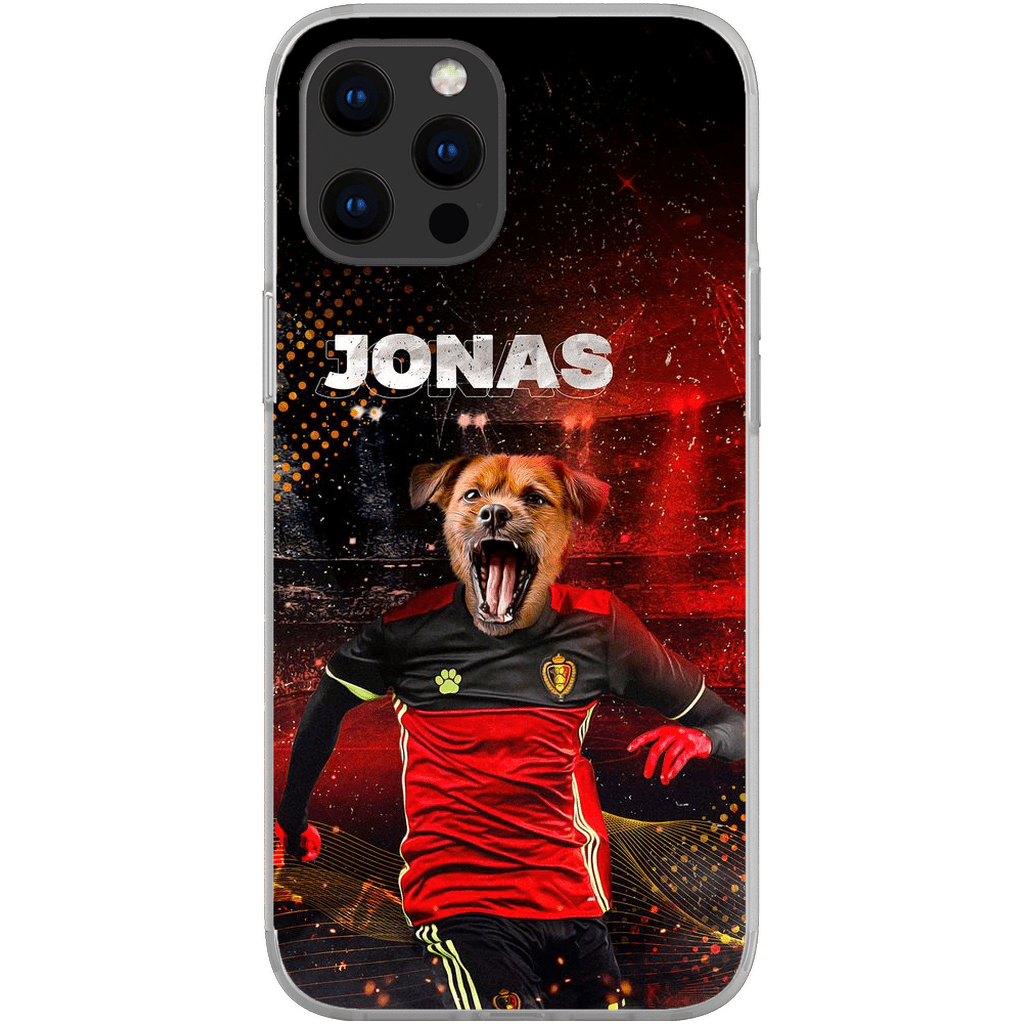 Funda para móvil personalizada &#39;Belgium Doggos Soccer&#39;