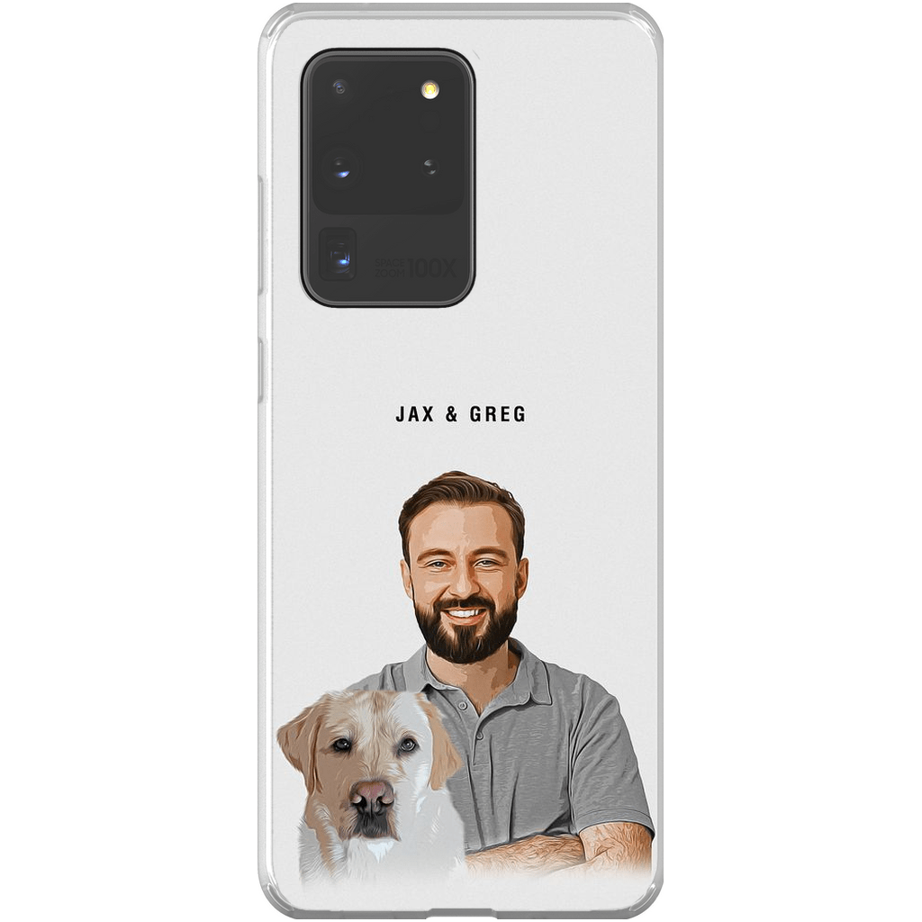 Funda moderna personalizada para teléfono para mascotas y humanos