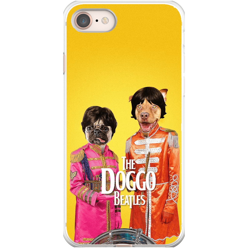 Funda personalizada para teléfono con 2 mascotas &#39;The Doggo Beatles&#39;