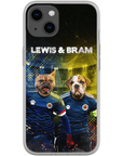 Funda personalizada para teléfono con 2 mascotas 'Scotland Doggos'