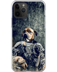 Funda para teléfono personalizada 'El veterano del ejército'